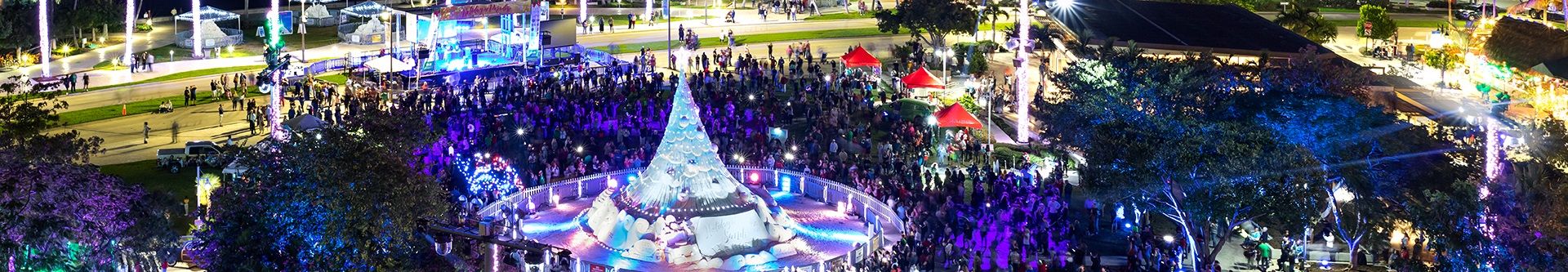 MUST DO Holiday Events and Activities In Palm Beach County, Clematis by Night Holiday Tree Lighting - Sandi Tree Lighting, holiday event in West Palm Beach, FL, holiday events in Palm Beach County 2024 christmas events 2024 South Florida